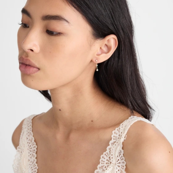 Madewell Demi-Fine Crystal Drop Earrings - Picture 2 of 6